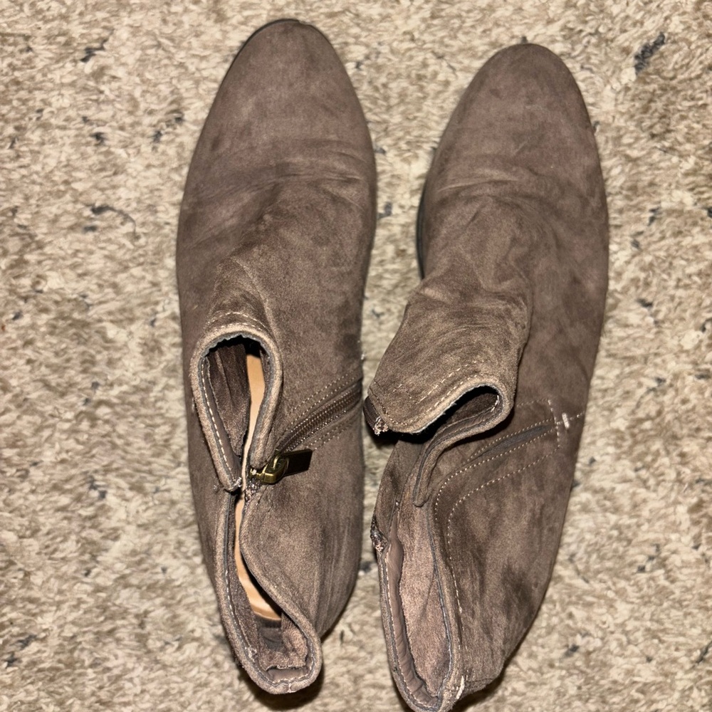 Brown Suede Ankle Boots